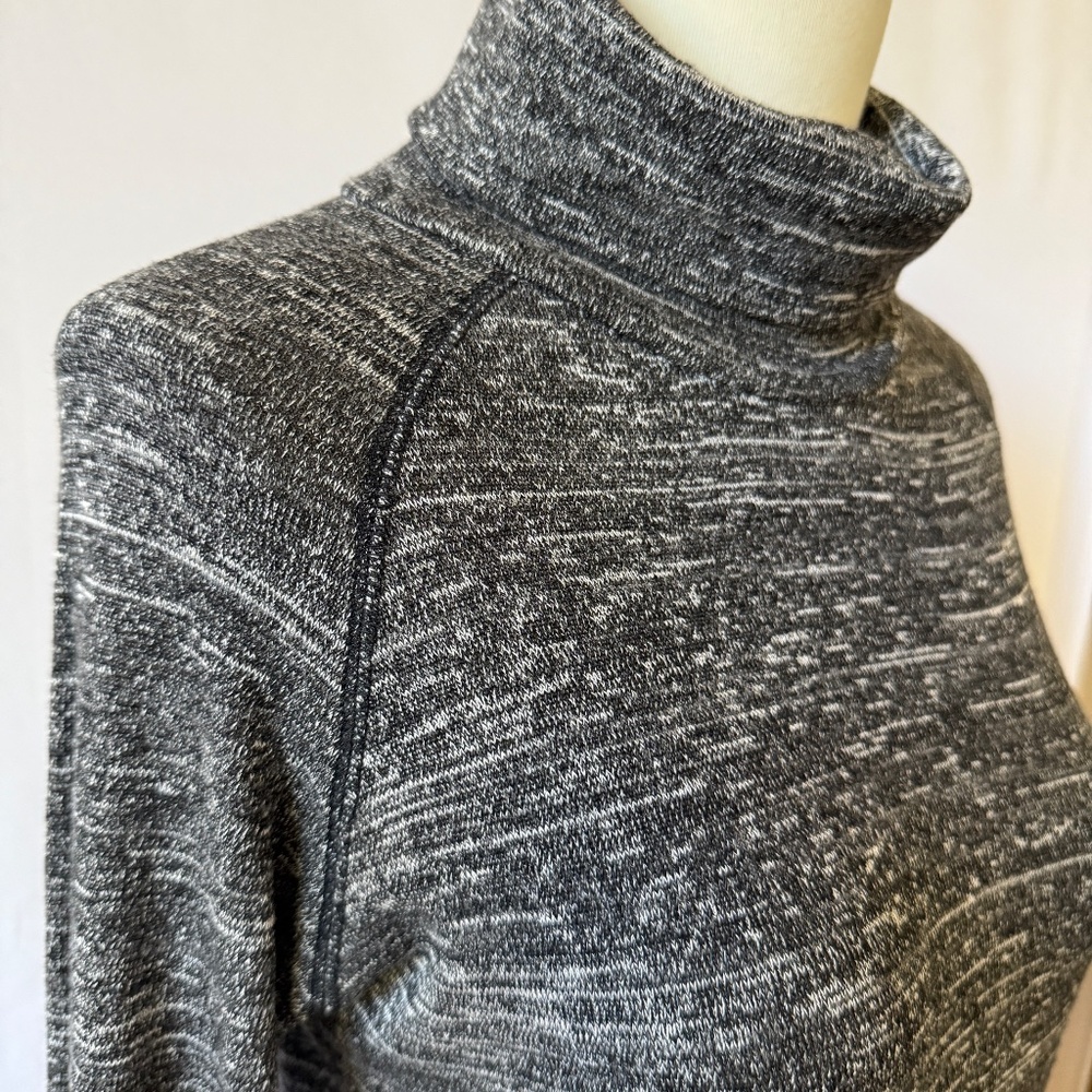 Nomadic Traders Top Sweater Turtleneck Heather Gr… - image 6
